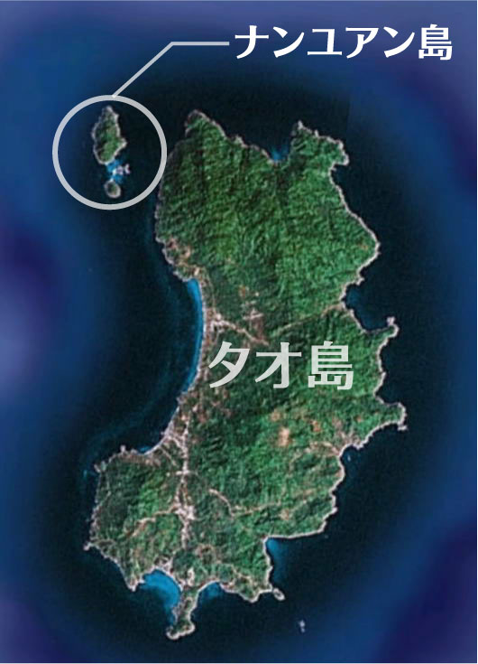 ナンユアン島タオ島鳥瞰図